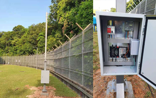 싱가포르 정부 프로젝트 담장 보안 시스템